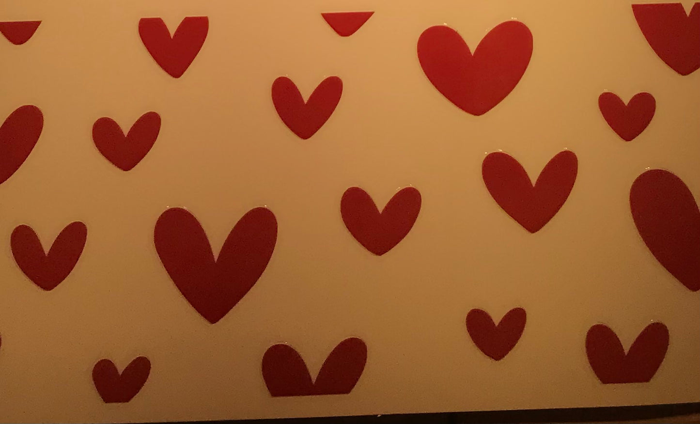 Red hearts Decal wrap