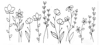 Black Flowers Decal Wrap #3