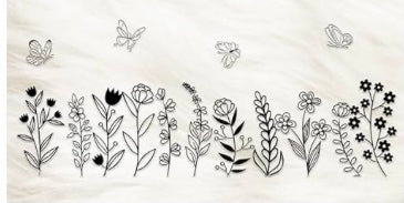 Black Flowers Decal Wrap #10