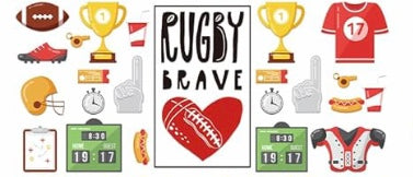 Rugby Decal Wrap