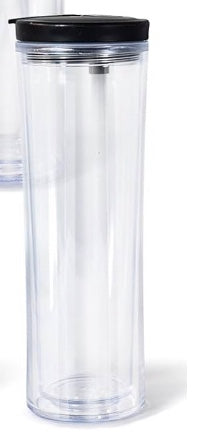 25 oz Acrylic tumbler w Water bottle top