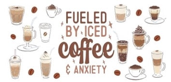 Iced Coffee and Anxiety Decal Wrap