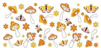 Mushrooms and Moths Decal Wrap