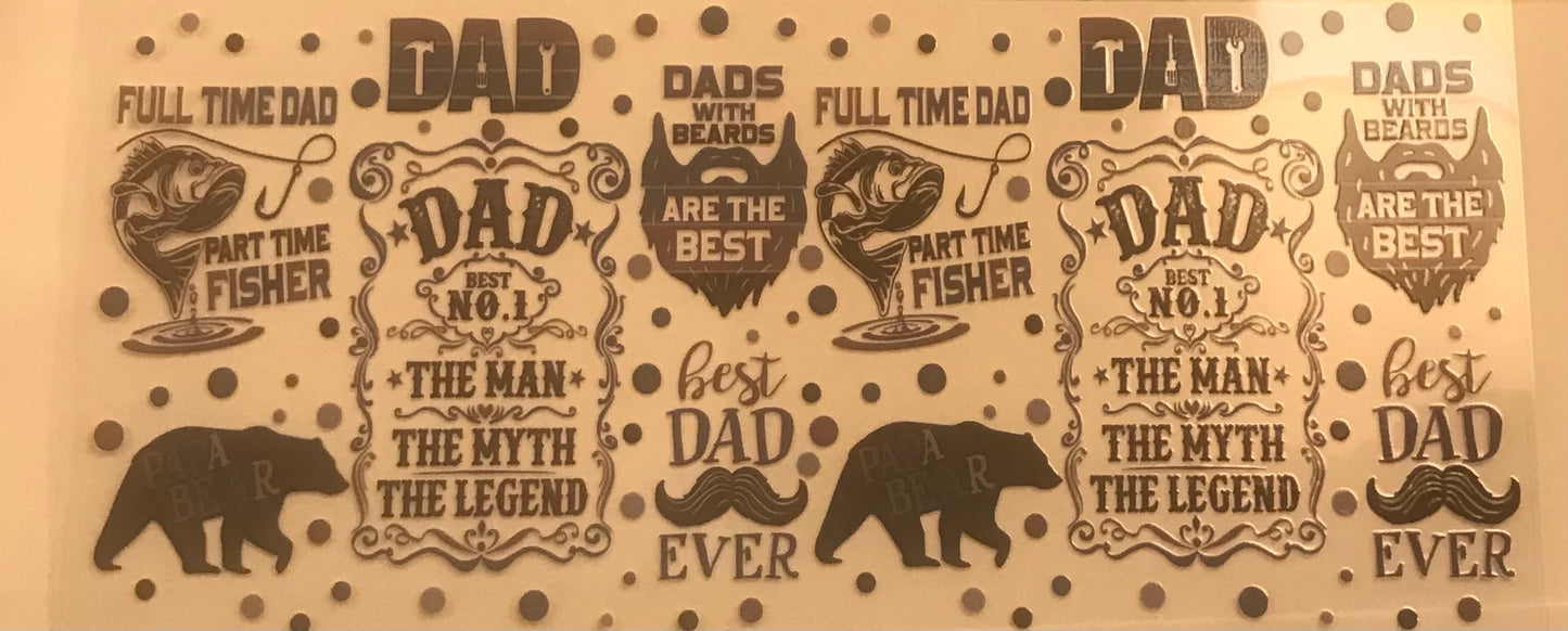 Papa Bear w other sayings Decal Wrap