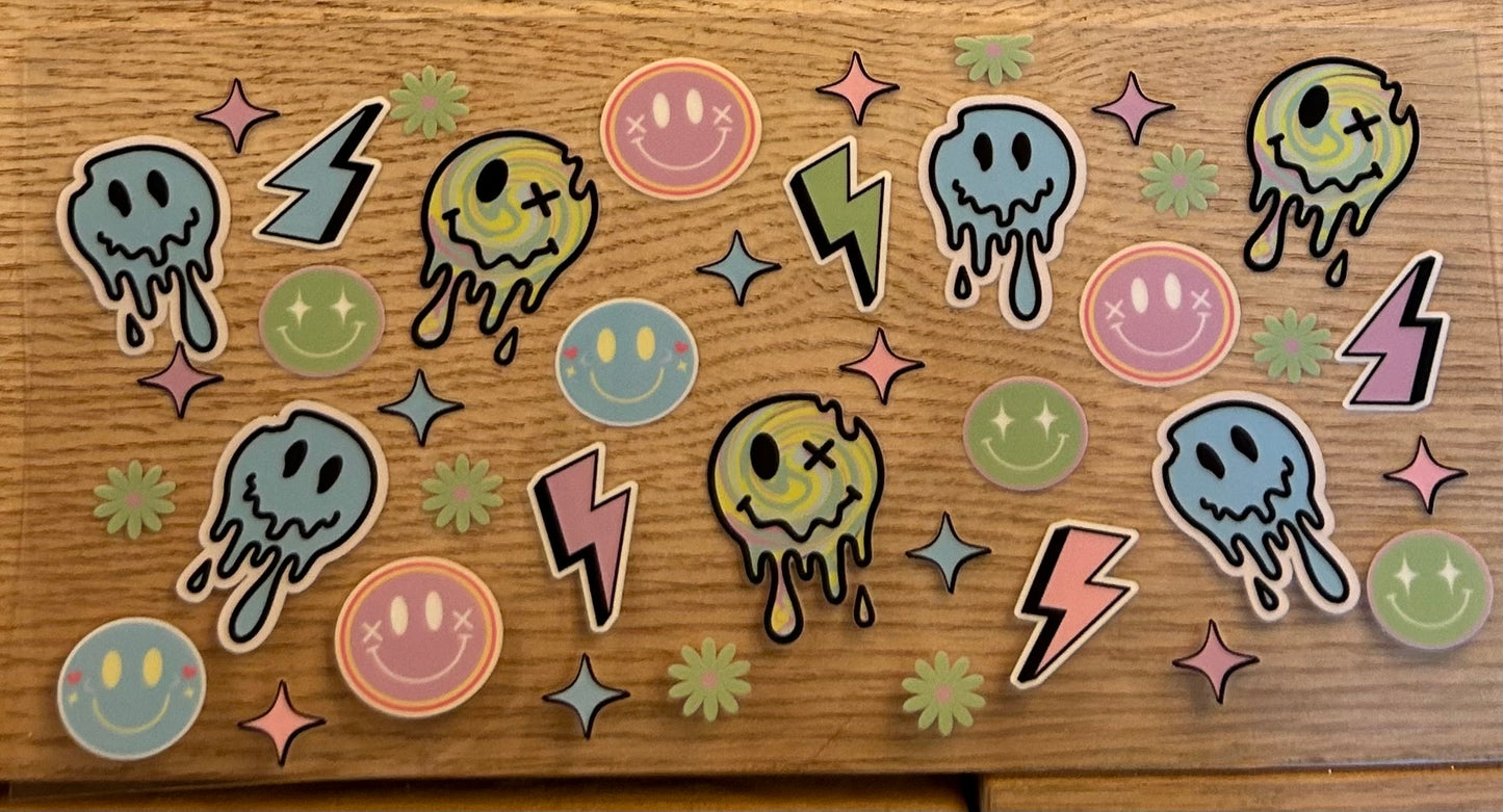 Trippy Smileys Decal Wrap