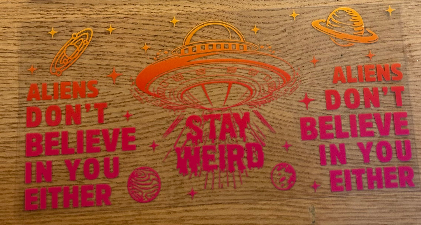 Stay Weird Decal Wrap