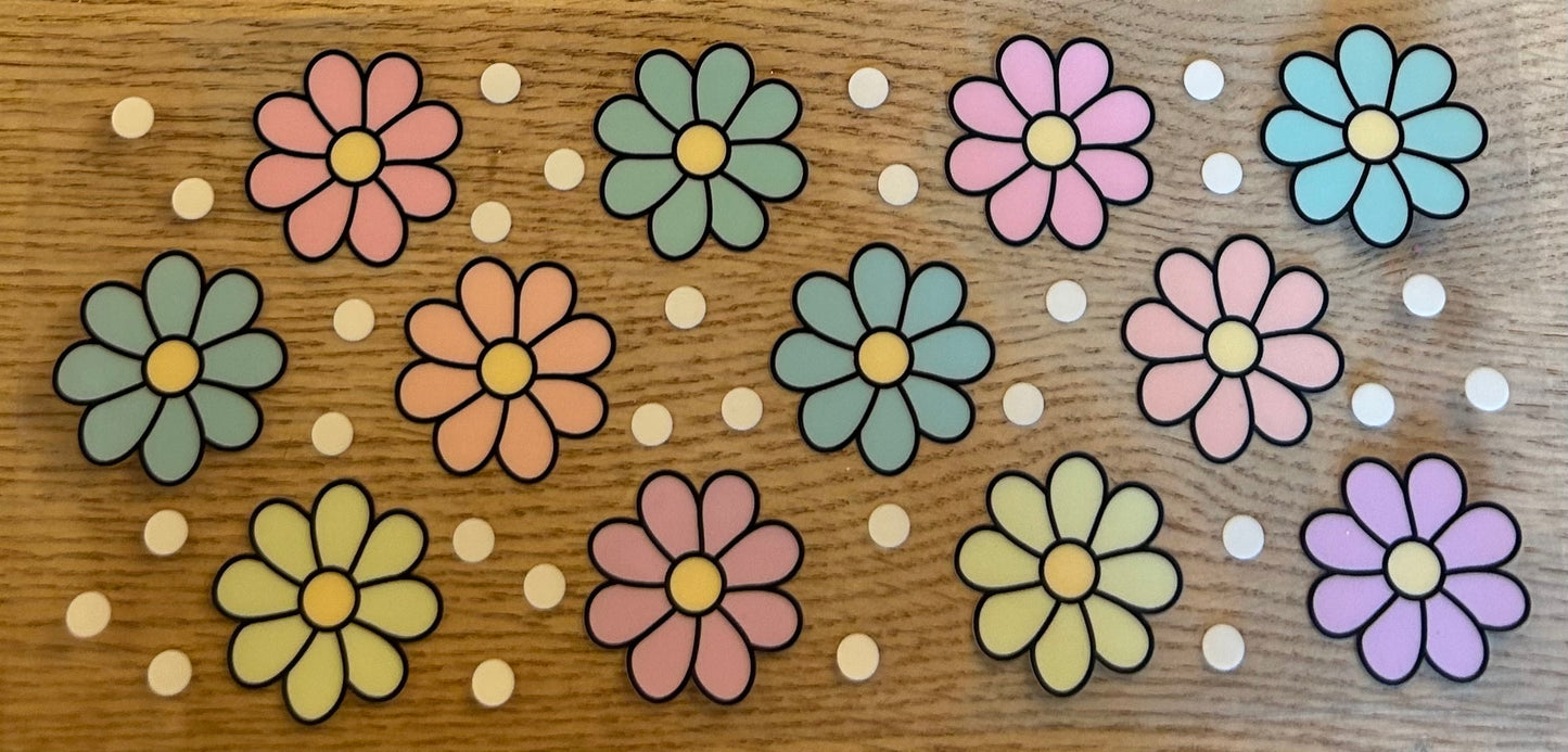 Pastel Flowers Decal Wrap