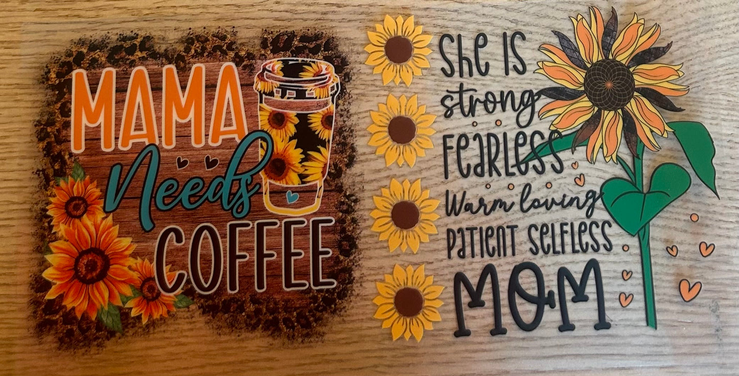 Mama Needs Coffee Decal Wrap