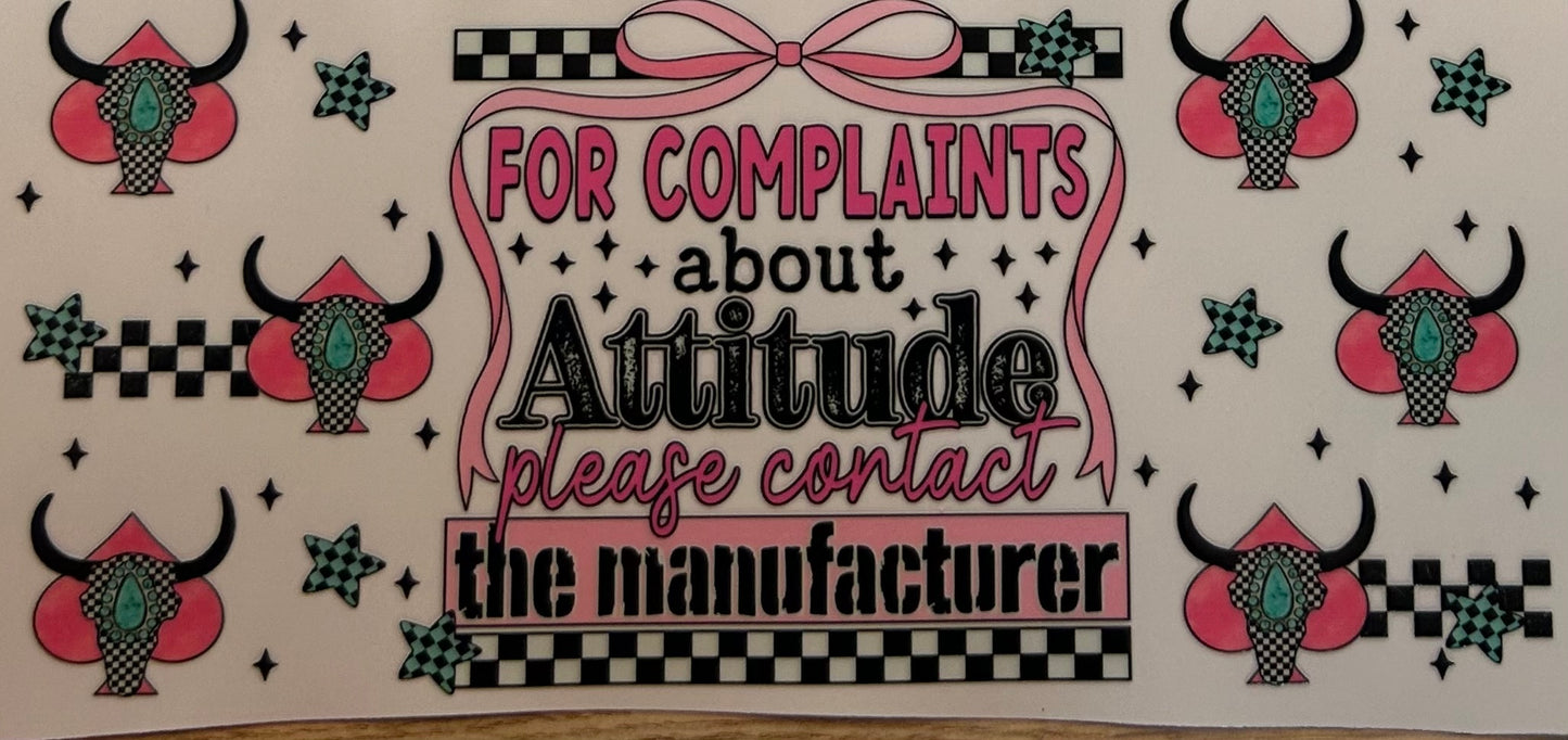 For Complaints Decal Wrap