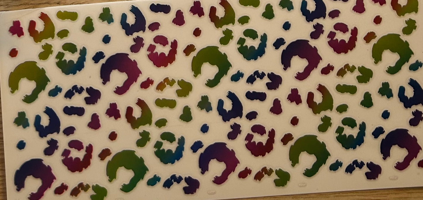 Rainbow holographic print Decal