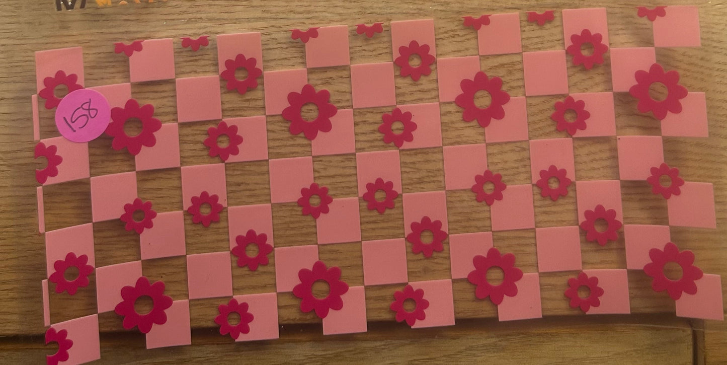 Pink Flowers Decal Wrap