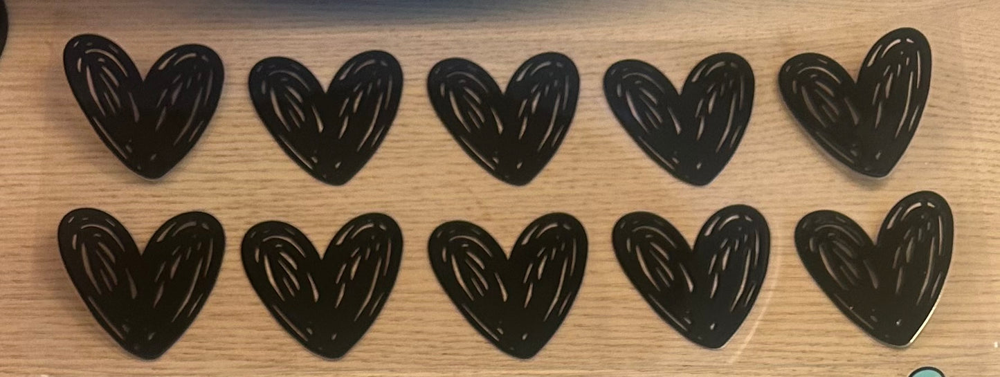 Black Hearts Decal Wrap