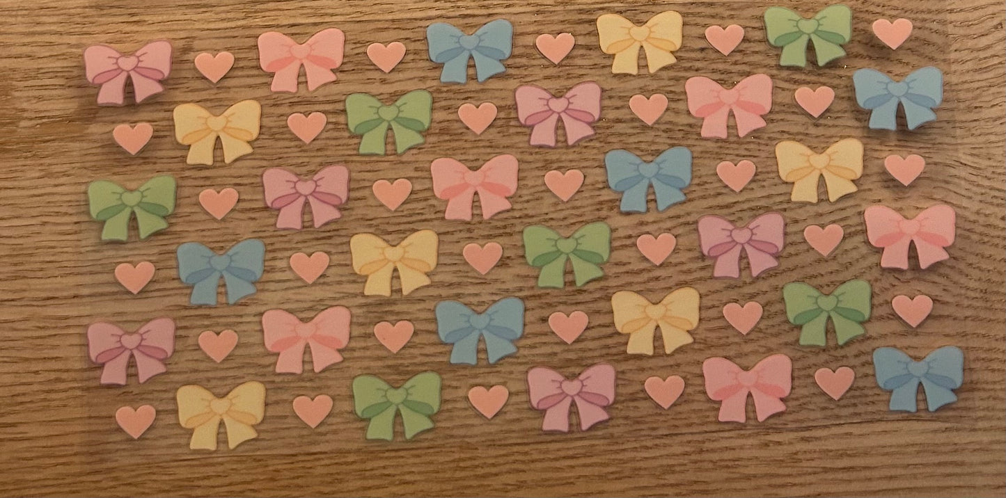Pastel color Bows Decal