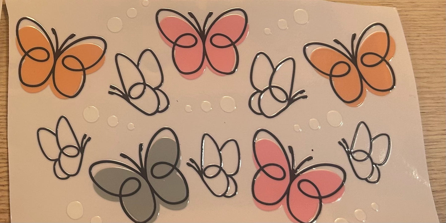 Butterflies decal