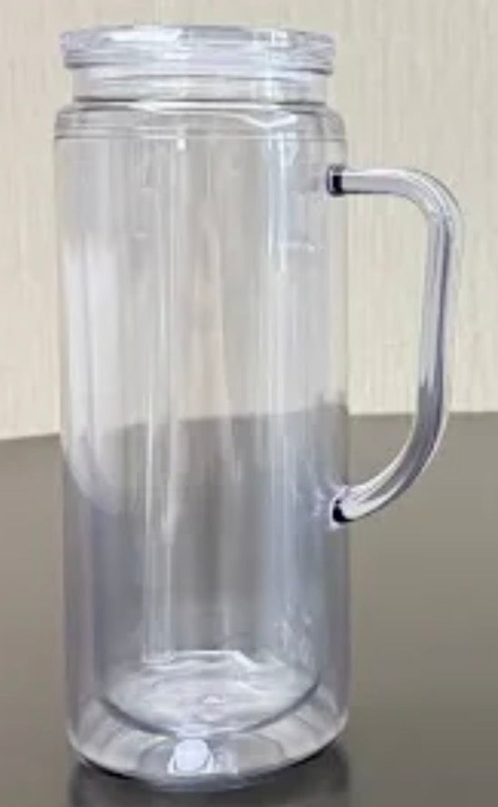 20 oz Acrylic snowglobe with handle