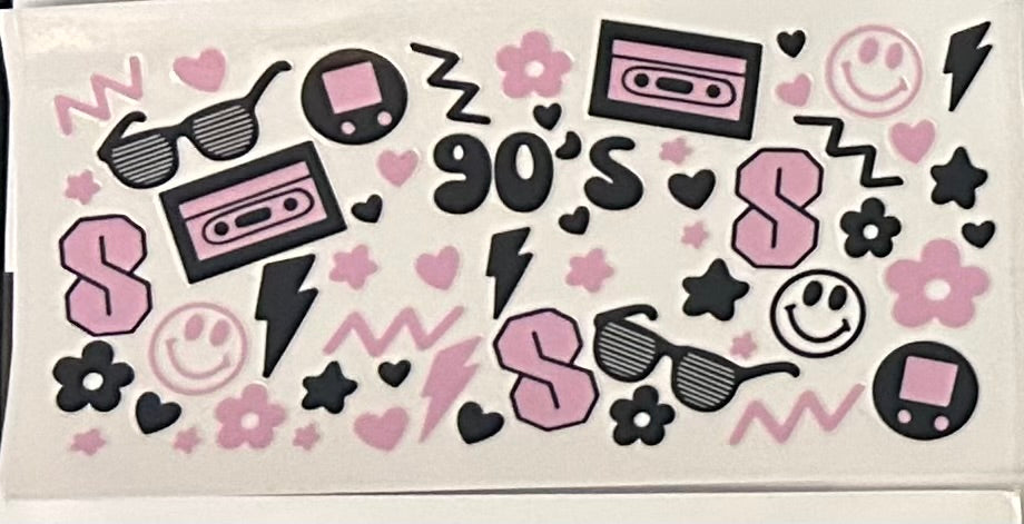 90s (purple & black)
