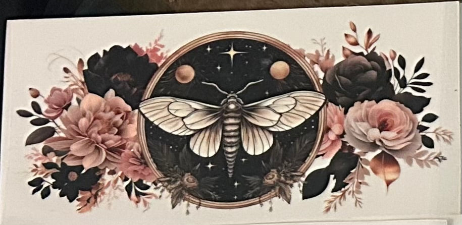 Moth and flowers
