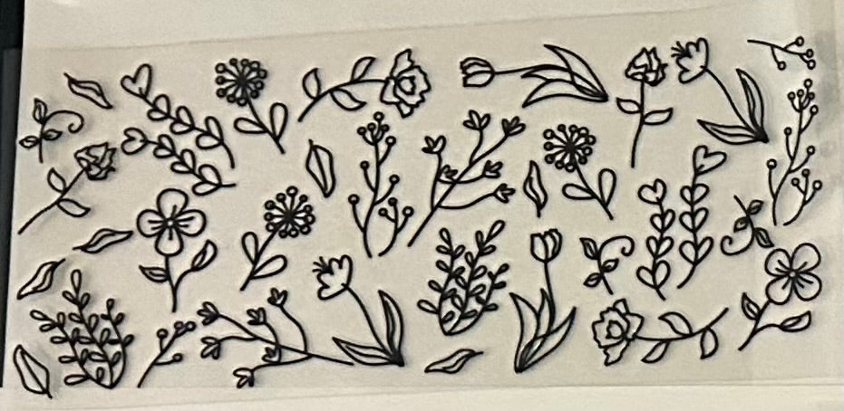 Holographic Black Flowers