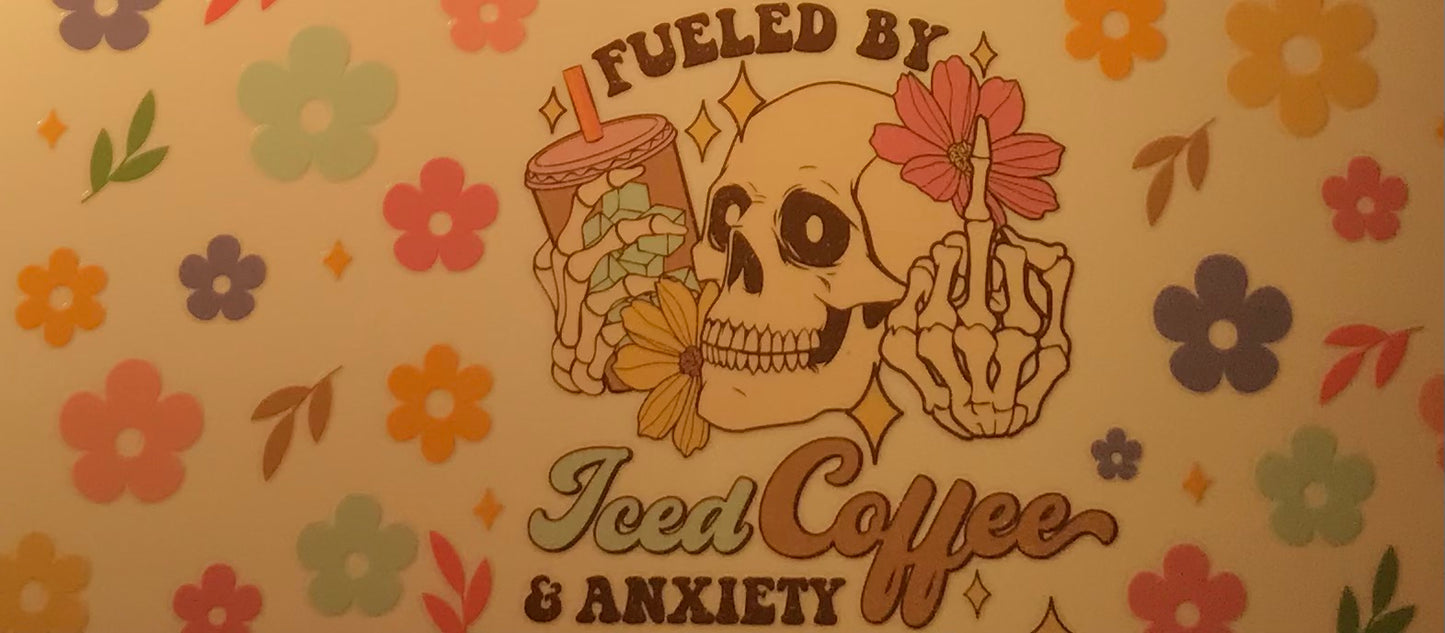 Fueled by iced coffee Decal wrap