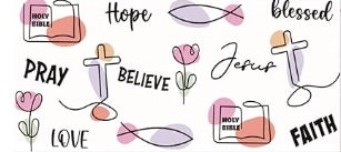 Believe, Hope & Pray Decal Wrap