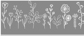 White Flowers Decal Wrap #2