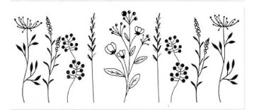 Black Flowers Decal Wrap #2