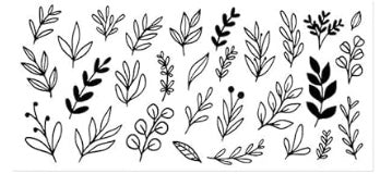 Black Flowers Decal Wrap #4