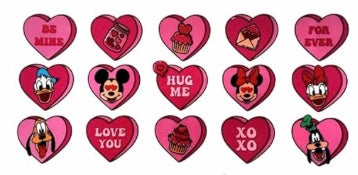 Minnie Mouse Conversation Hearts Decal Wrap