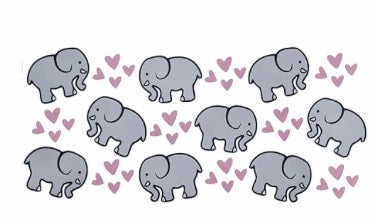 Cute Elephants Decal Wrap