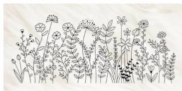 Black Flowers Decal Wrap #9