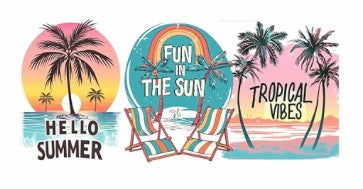 Fun in The Sun Beach Decal Wrap