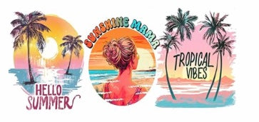 Hello Summer Beach Decal Wrap