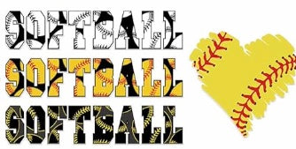 Softball Softball Softball Decal Wrap