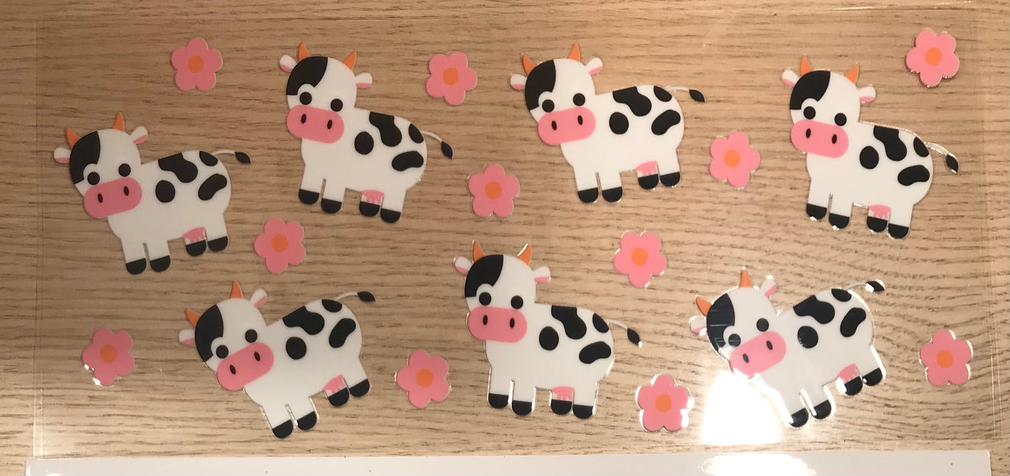 Cute Cow Decal Wrap