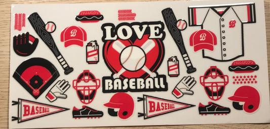 Baseball Decal Wrap 2