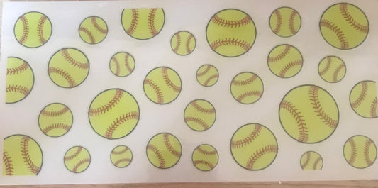 Softball Balls Decal Wrap