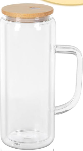 20 oz Glass w Handle