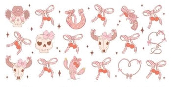 Bows, Cherries, and Horseshoes Decal Wrap