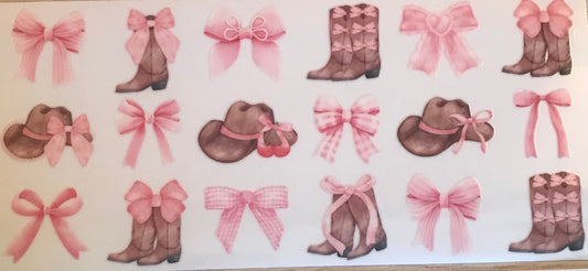 Bows, Boots, and Hats Decal Wrap