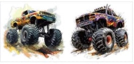 Monster Truck Tie Dye Decal Wrap