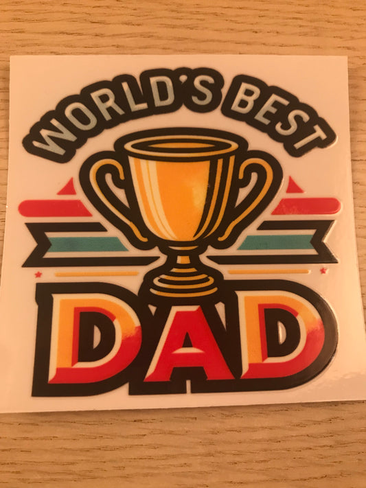 Worlds Best DAD Decal Wrap