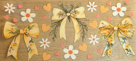 Yellow Bows Decal Wrap