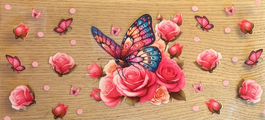 Pink butterflies Decal Wrap