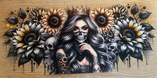 Sunflower baddie Decal Wrap