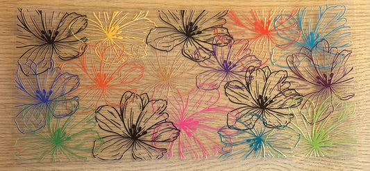 Colorful Flowers Decal Wrap