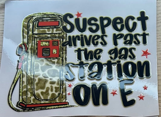 Suspect Drives Past on "E" Decal Wrap