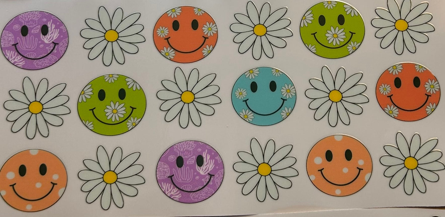Colorful Smiley Faces Decal Wrap