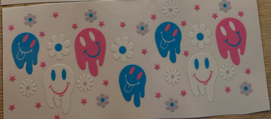 Drippy Smileys Decal Wrap