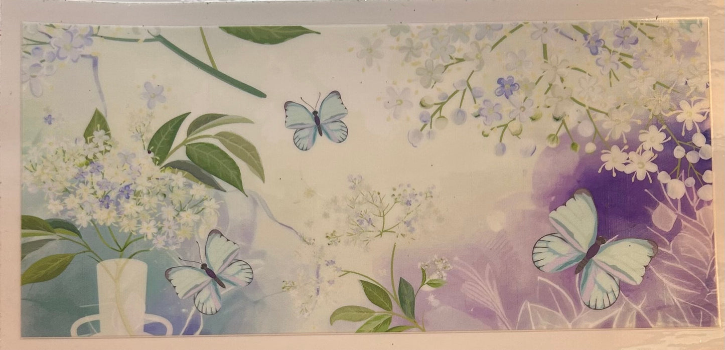Butterfly and Floral Decal Wrap
