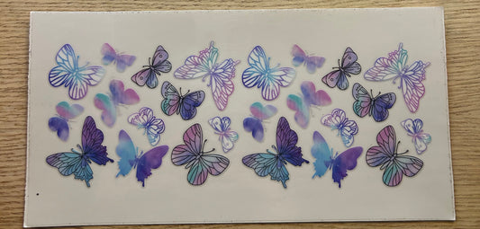 Purple Butterflies Decal Wrap